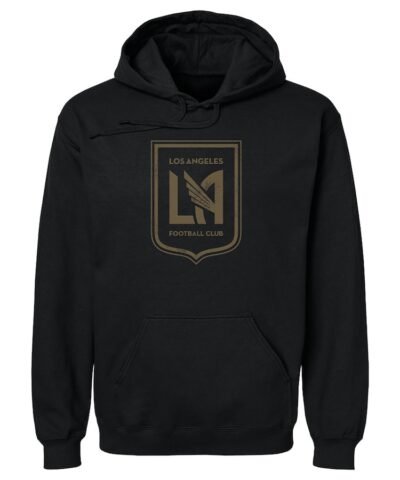 LAFC 500 Level Distressed Primary Logo Pullover Hoodie - Black