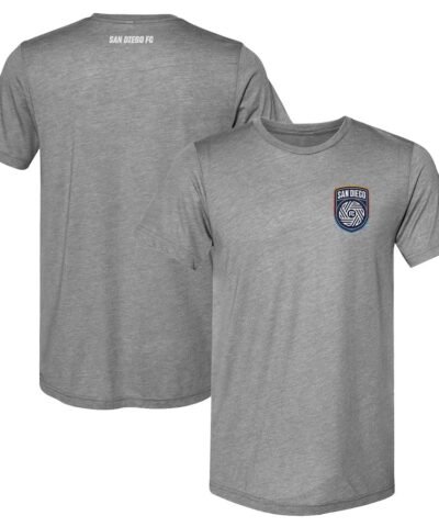 San Diego FC 500 Level Primary Logo Premium T-Shirt - Heather Gray