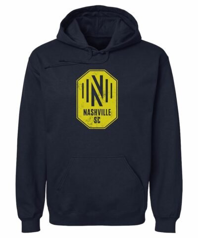 Nashville SC 500 Level Distressed Primary Logo Pullover Hoodie - Navy