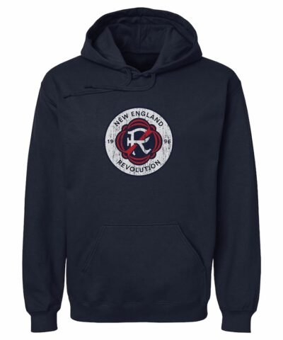 New England Revolution 500 Level Distressed Primary Logo Pullover Hoodie - Navy