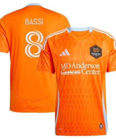 Amine Bassi Houston Dynamo FC adidas 2025 Season 20 Replica Player Jersey - Orange