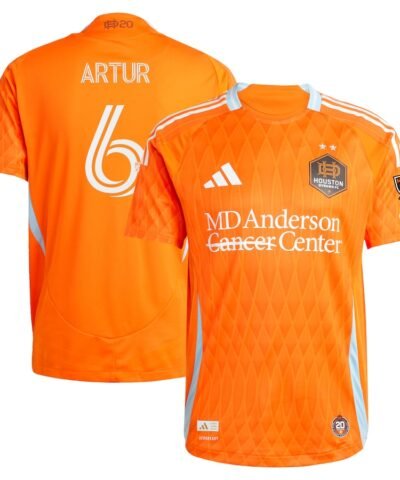 Artur Houston Dynamo FC adidas 2025 Season 20 Authentic Player Jersey - Orange