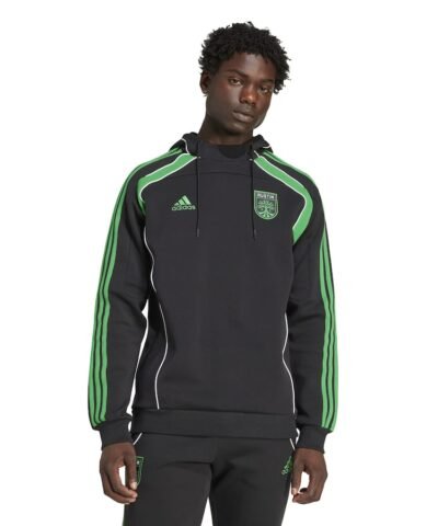 Austin FC adidas 2025 Travel Pullover Hoodie - Black