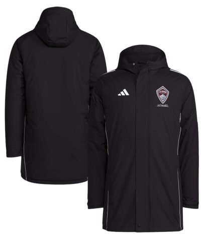 Colorado Rapids adidas Tiro 24 Full-Zip Hoodie Winter Parka - Black
