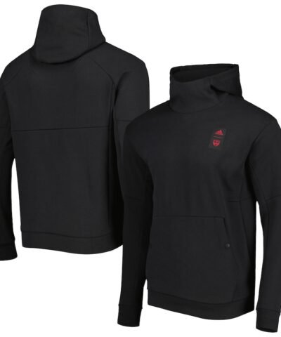 FC Dallas adidas 2023 Player Travel Pullover Hoodie - Black