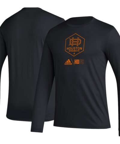 Houston Dynamo FC adidas Icon AEROREADY Long Sleeve T-Shirt - Black