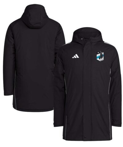 Minnesota United FC adidas Tiro 24 Full-Zip Hoodie Winter Parka - Black