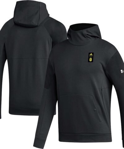 Nashville SC adidas 2023 Player Travel Pullover Hoodie - Black