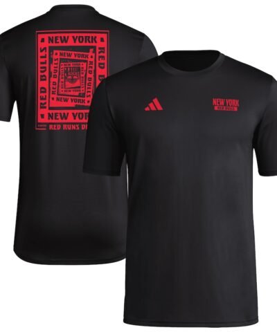 New York Red Bulls adidas Local Wrap T-Shirt - Black