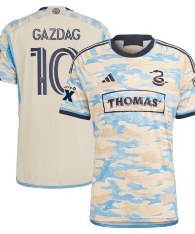 Daniel Gazdag Philadelphia Union adidas 2024 Authentic Secondary Player Jersey - Tan