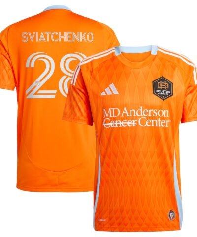 Erik Sviatchenko Houston Dynamo FC adidas 2025 Season 20 Replica Player Jersey - Orange