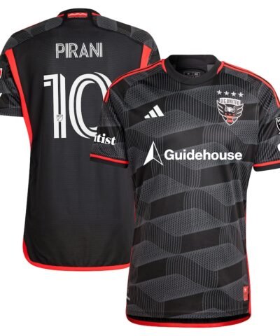 Gabriel Pirani D.C. United adidas 2024 The Icon Kit Authentic Player Jersey – Black