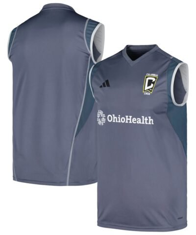 Columbus Crew adidas 2024 AREOREADY Sleeveless Training Jersey - Gray