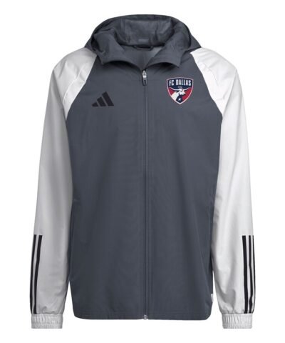 FC Dallas adidas 2024 All-Weather Full-Zip Jacket - Gray