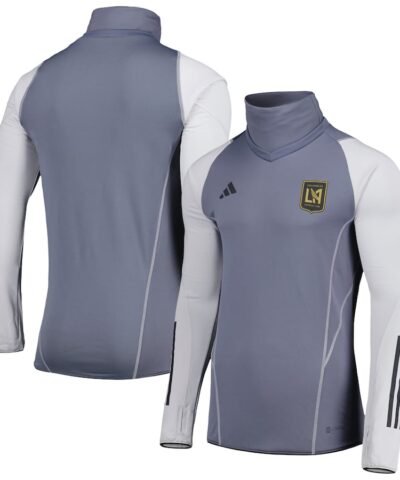 LAFC adidas Warm Raglan COLD.RDY Top - Gray