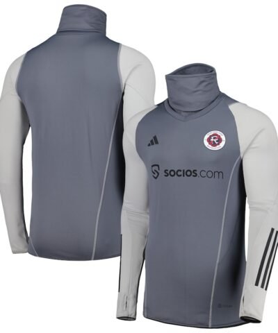 New England Revolution adidas Warm Raglan COLD.RDY Top - Gray