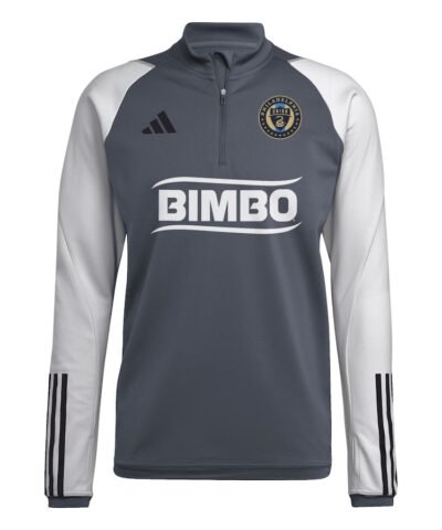 Philadelphia Union adidas 2024 On-Field AEROREADY Quarter-Zip Training Top - Gray