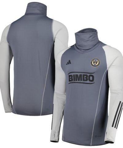 Philadelphia Union adidas Warm Raglan COLD.RDY Top - Gray