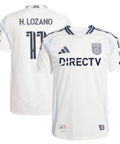 Hirving Lozano San Diego FC adidas 2025 Woven Into One Authentic Player Jersey - White
