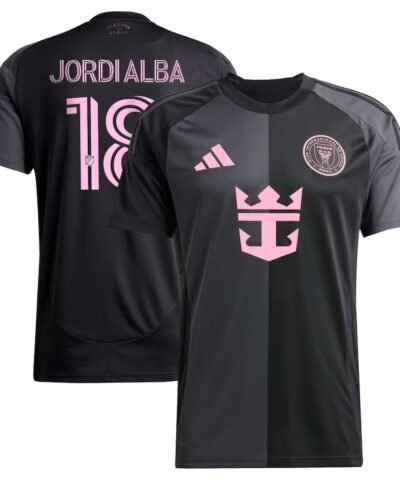 Jordi Alba Ramos Inter Miami CF adidas 2025 The Fortitude Kit Replica Player Jersey - Black