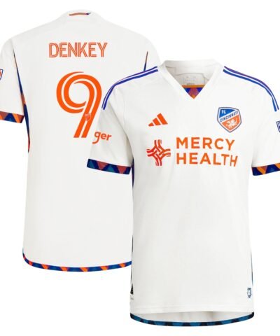 Kévin Denkey FC Cincinnati adidas 2024 The Canvas Kit Authentic Player Jersey - White