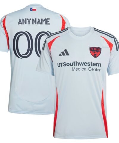 FC Dallas adidas 2025 The Inferno Kit Replica Custom Jersey - Light Blue