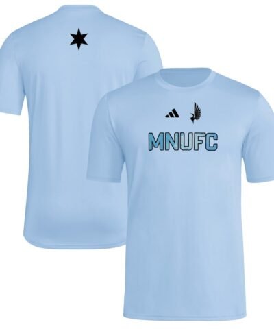 Minnesota United FC adidas 2025 Jersey Hook AEROREADY T-Shirt - Light Blue