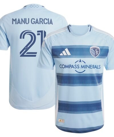 Manu Garcia Sporting Kansas City adidas 2025 One KC Authentic Player Jersey - Light Blue