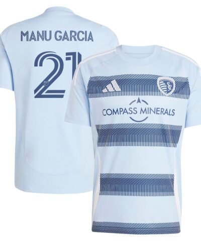 Manu Garcia Sporting Kansas City adidas 2025 One KC Replica Player Jersey - Light Blue