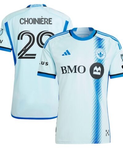 Mathieu Choinière CF Montreal adidas 2024 La Main Authentic Player Jersey – Light Blue