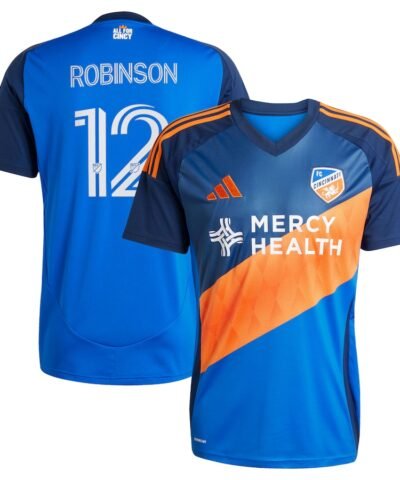 Miles Robinson FC Cincinnati adidas 2025 Orange and Blue Legacy Kit Replica Player Jersey - Blue