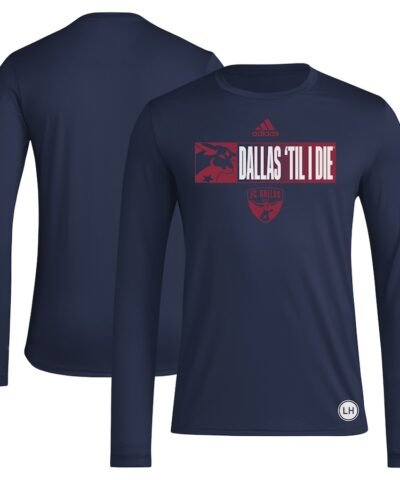 FC Dallas adidas 2024 Jersey Hook AEROREADY Long Sleeve T-Shirt - Navy