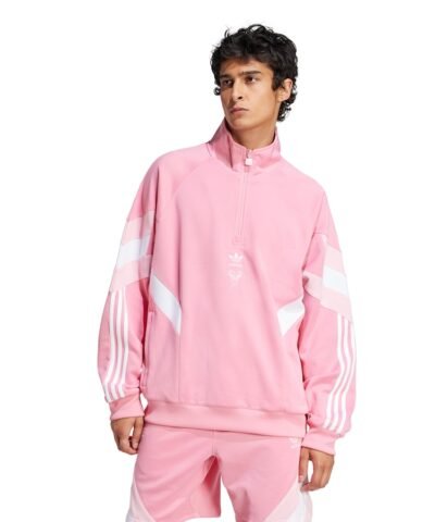Inter Miami CF adidas Originals Culturewear Collection Half-Zip Top - Light Pink