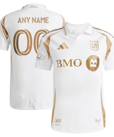 LAFC adidas 2025 Secondary Authentic Custom Jersey - White