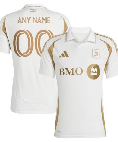 LAFC adidas 2025 Secondary Replica Custom Jersey - White