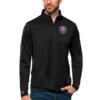 Orlando City SC Antigua Tribute Quarter-Zip Pullover Top - Black