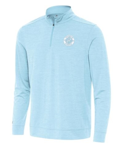 New England Revolution Antigua Bright Quarter-Zip Top - Light Blue