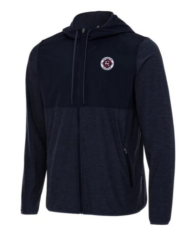 New England Revolution Antigua Sway Full-Zip Hoodie - Navy