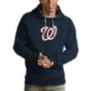 Washington Nationals Antigua Victory Pullover Team Logo Hoodie - Navy