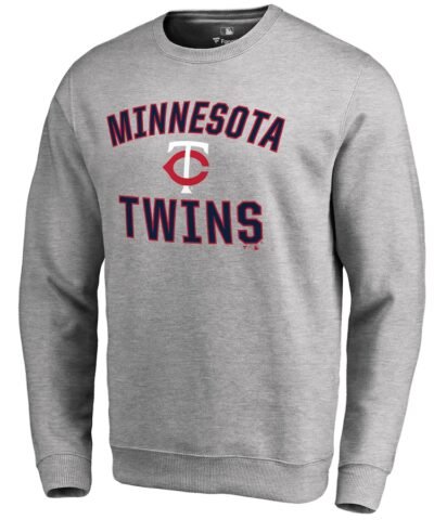Minnesota Twins Victory Arch Pullover Sweatshirt - Ash
