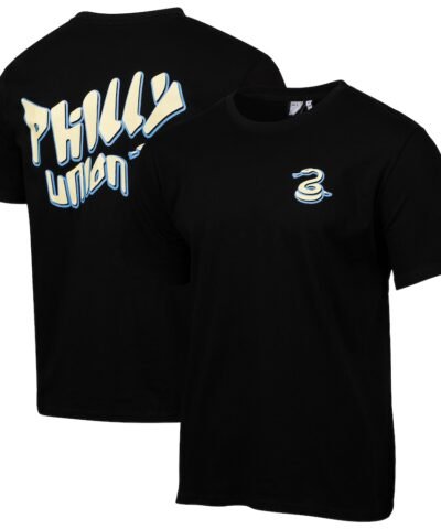 Philadelphia Union Team Script Relaxed T-Shirt - Black