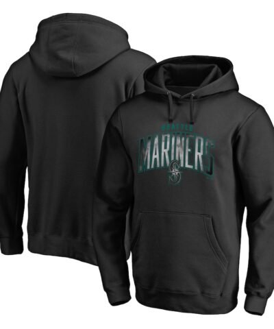 Seattle Mariners Arch Smoke Pullover Hoodie - Black