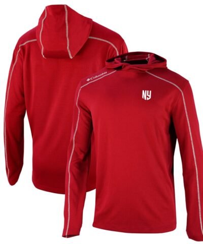 New York Red Bulls Columbia Omni-Wick Shotgun Pullover Hoodie - Red
