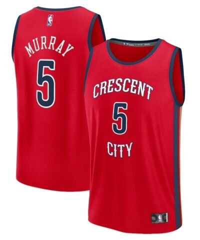 Dejounte Murray New Orleans Pelicans Fanatics Fast Break Replica Player Jersey - Statement Edition - Red