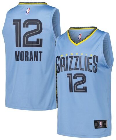 Ja Morant Memphis Grizzlies Fanatics Fast Break Replica Player Jersey - Statement Edition - Light Blue
