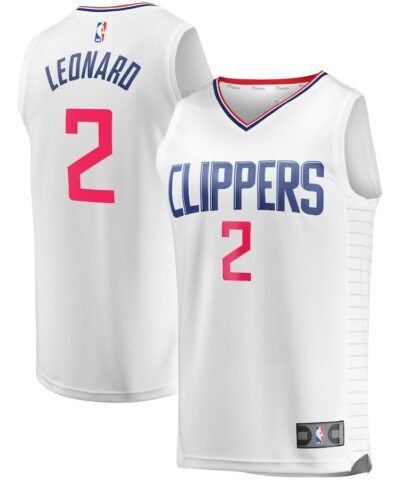 Kawhi Leonard LA Clippers Fanatics Fast Break Replica Player Jersey - White - Association Edition
