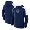 Sporting Kansas City Fanatics Red Card Transitional Pullover Hoodie - Navy