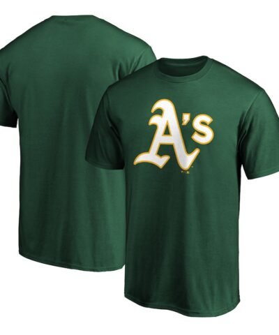 Oakland Athletics Team Color Primary Logo T-Shirt II - Green