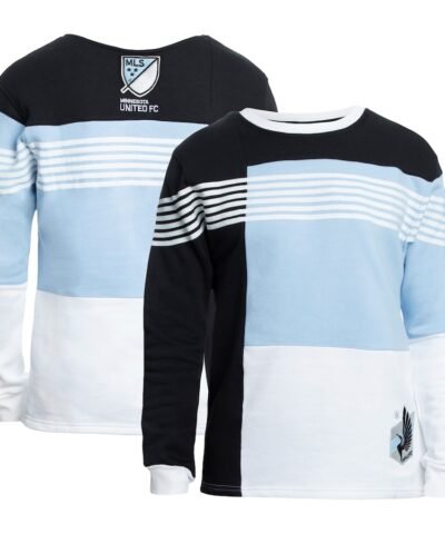 Minnesota United FC Grungy Gentleman Color-Block Pullover Sweatshirt - Black