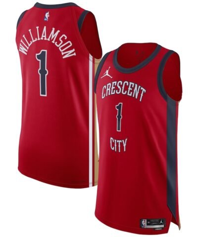 Zion Williamson New Orleans Pelicans Jordan Brand Authentic Jersey - Statement Edition - Red